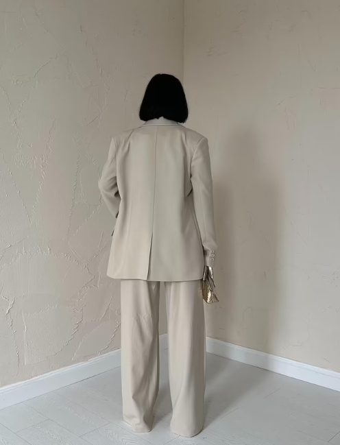 Conjunto Elegante De Blazer, Colete E Calças